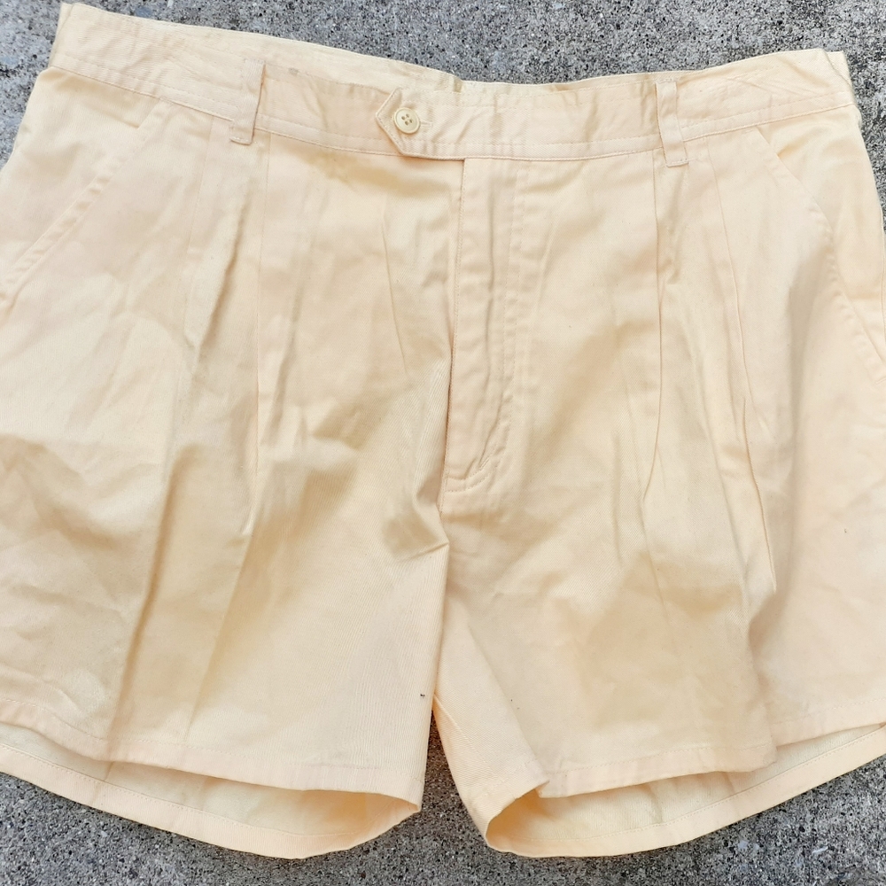 VINTAGE COTTON GATHERED WAIST SHORTS